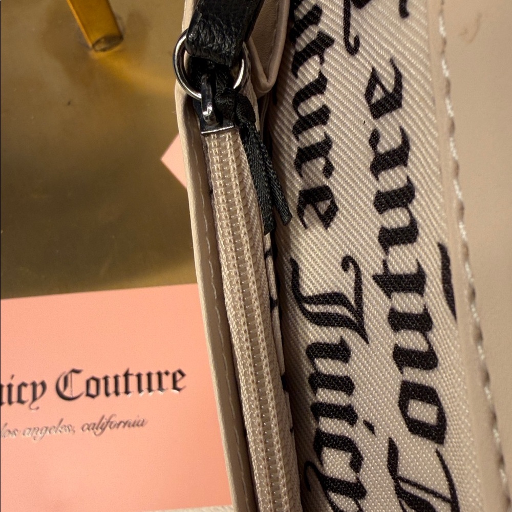 Juicy couture sequin, black and pink NWT wallet 4 card holders, inside zipper. - Picture 5 of 7